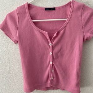 brandy melville pink top